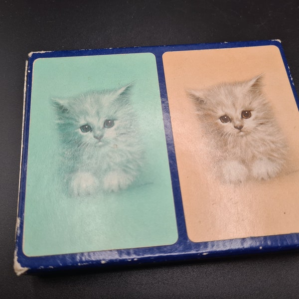 Rare kitten BLACKSTONE vintage playing cards