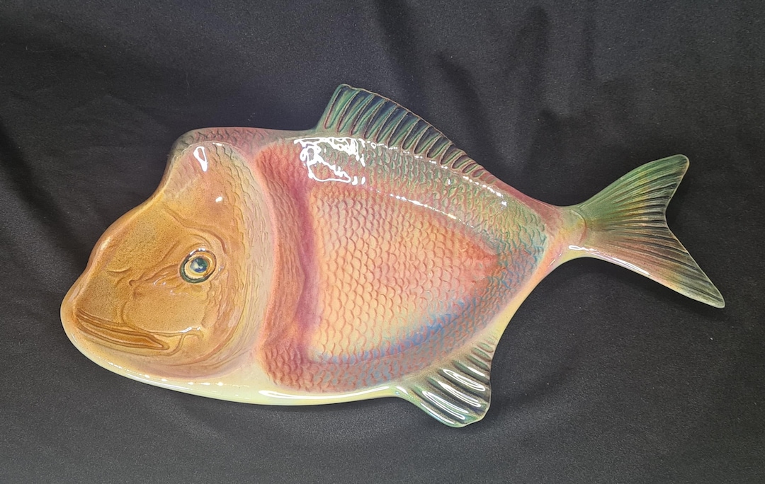 Vembly Fish Wembley Ware Fish Platter Earthenware Lustre Bowl Plate Dish - Etsy ...