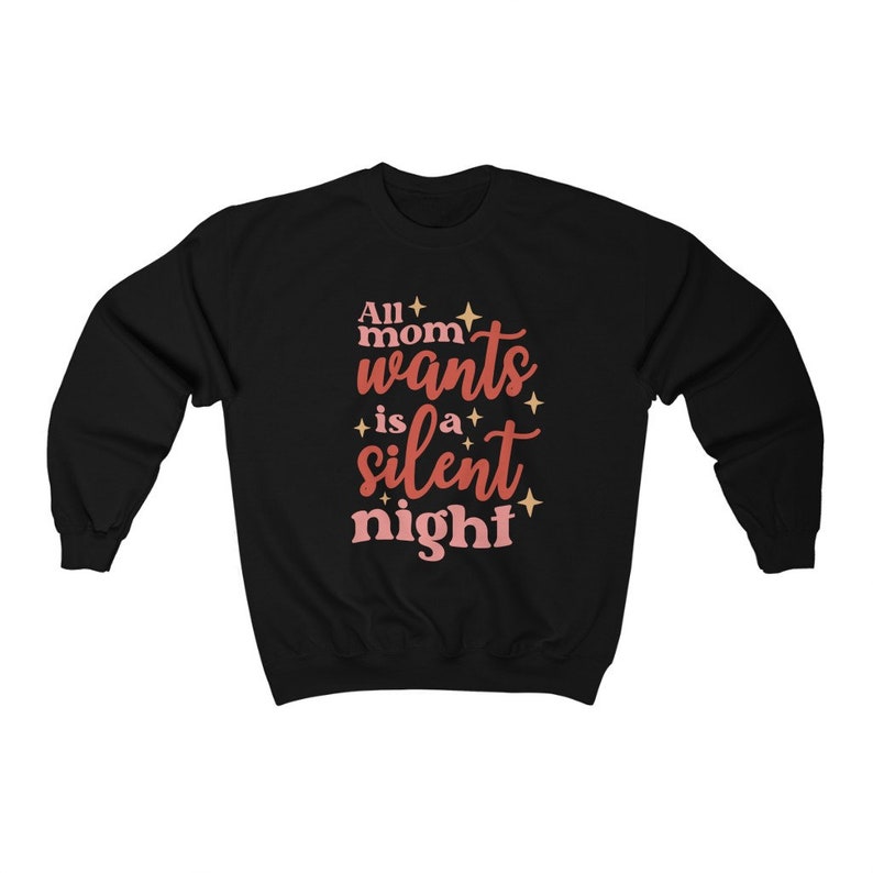All Mum Wants is a Silent Night Christmas Unisex Heavy Blend - Etsy UK