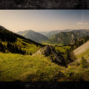 Atemberaubendes Wendelstein-Berpanorama-Acrylfoto – perfekte Wanddekoration für Schlafzimmer oder Wohnzimmer