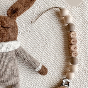 Pacifier Clip With Baby Name|Personalized Paci Holder|Binky Clip|Gender Neutral Baby Gift|Baby Shower Gift|Coming Home Gift|Newborn Gift
