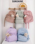 Personalized Toddler Backpack, Book Bag, Custom Embroidered Small Diaper Bag| Corduroy Daycare & preschool backpack| First Birthday Gift