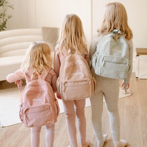 Sac à dos personnalisé pour tout-petit|Cadeau d'anniversaire personnalisé pour enfant|Sac à dos brodé pour préscolaire avec nom de l'enfant|Cartable monogramme pour la garderie