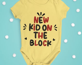 New Kid On The Block Baby Onesie SVG Bundle (Digital Download)