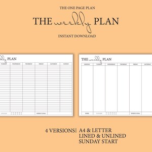 The Weekly Plan, Digital Planner, Weekly Planner, iPad Planner, Notability Planner, iPad Planner