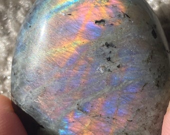 Labradorite Palm Stone Healing Stone