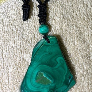 Exquisite Malachite Necklace- HIGH QUALITY. 1.5 oz unisex