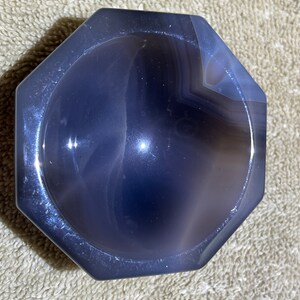 Blue agate bowl / dish