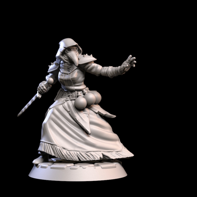Darkest Dungeon Miniatures for Tabletop Bounty Hunter / Leper - Etsy