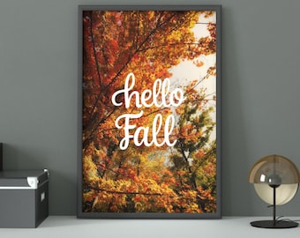 Neutral Fall Home Print: Minimal Rustic Decor (PDF Download