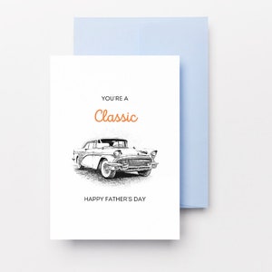 Du bist eine klassische Vatertagskarte, druckbare Karte zum Vatertag, Opa-Karte, druckbare Karte für Autoliebhaber, digitaler Download, Druck zu Hause