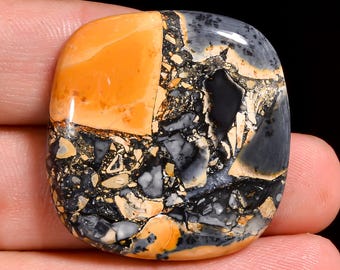 Natural Maligano Jasper Gemstone Cushion Shape Maligano Jasper Crystal 31X30X6 mm 54 Carat Maligano Jasper Stone For Making Jewelry
