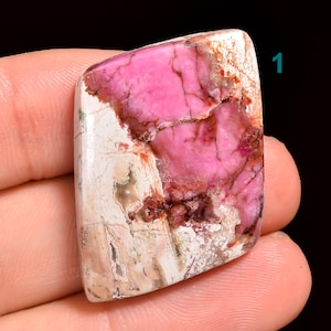 Pietra preziosa naturale di calcite di cobalto, cabochon di calcite di cobalto rosa, cristallo di calcite a fondo piatto, pietra di calcite di cobalto rosa, uso per gioielli