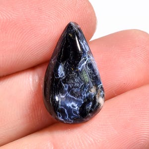 Cabochon di pietersite naturale sciolto a forma di pera, pietra di cristallo di pietersite, 19 x 12 x 5 mm, 9 carati di pietersite lucidata per la creazione di gioielli.