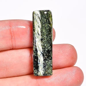 Natural Green Swiss Opal Gemstone, Radiant Shape Green Swiss Opal Cabochon Loose 34X10X5 mm 21 Carat Green Swiss Opal Crystals Gift For Her