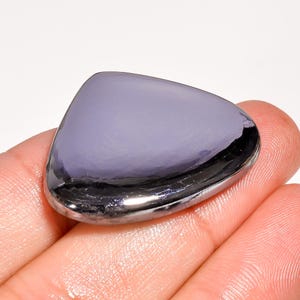 Natural Hematite Gemstone Heart Shape Hematite Crystal 29X33X5 mm 32 Carat Hematite Stone Hematite Cabochon For Making Jewelry