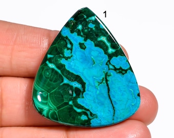 Natural Chrysocolla Malachite Cabochon Loose Gemstone Healing Crystal Malachite Chrysocolla Stone Malachite Chrysocolla For Making Jewelry