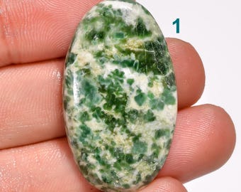 Natural Diopside With Zoisite Cabochon Loose Gemstone Green Diopside With Zoisite Crystal Stone Zoisite With Diopside For Making Jewelry
