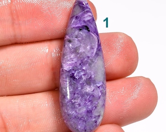 Charoite naturelle Pierres précieuses Charoite cristal Charoite Cabochon pierre en vrac cadeau pour elle Charoite pour fabrication de bijoux
