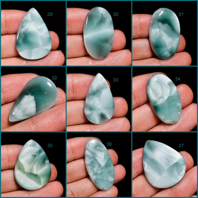 Natural Hemimorphite Gemstone Beautiful Hemimorphite Crystal Hemimorphite Cabochon Loose Stone Gift For Her Hemimorphite image 5
