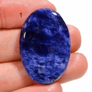 Pierre précieuse de sodalite naturelle, cabochon de sodalite bleu, pierre précieuse en vrac, sodalite en cristal de guérison de qualité supérieure, fabrication de bijoux