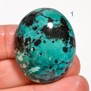 Pietra preziosa naturale turchese tibetano, forma mista, pietra sciolta cabochon turchese tibetano, cristallo turchese tibetano per realizzare gioielli