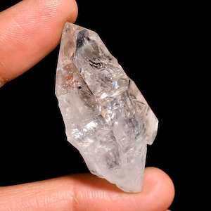 Diamante Herkimer naturale, diamante Herkimer grezzo 44X22X16 mm, diamante Herkimer grezzo da 87 carati, pietra di diamante Herkimer, cristallo di diamante Herkimer