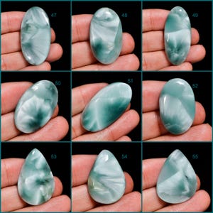 Natural Hemimorphite Gemstone Beautiful Hemimorphite Crystal Hemimorphite Cabochon Loose Stone Gift For Her Hemimorphite image 7