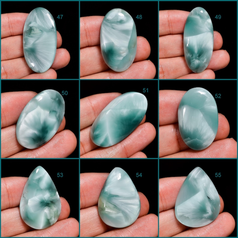 Natural Hemimorphite Gemstone Beautiful Hemimorphite Crystal Hemimorphite Cabochon Loose Stone Gift For Her Hemimorphite image 7