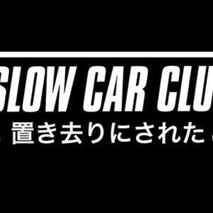 Slow Car Club Car Windscreen Sticker (All Colours & Sizes)