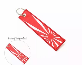 Japan Flag JDM Flight Tag Keyring