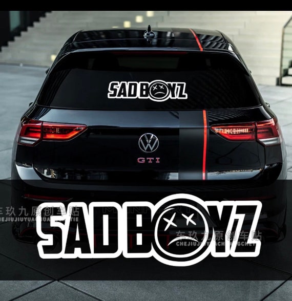 Buy Sad Boyz Car Windscreen Sticker all Colours Sizes Online in