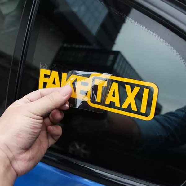 Fake Taxi Car Stickers - Etsy