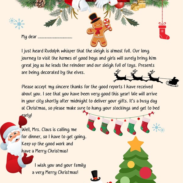 Santa Letter - Etsy UK