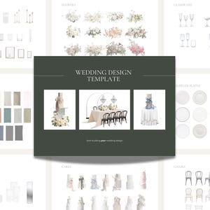 Wedding Design Tool | Canva Template for Wedding Designers | Wedding Visual Aid | Create your own wedding design