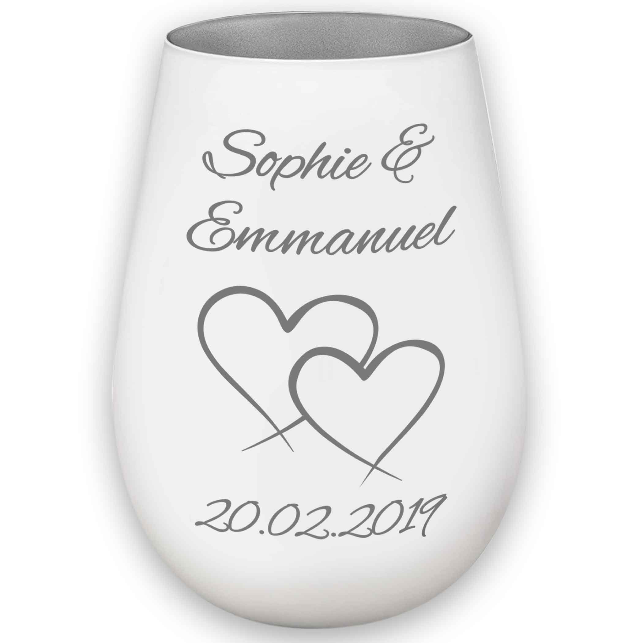 Photophore Verre - Coeurs D'amour - Personnalsée - Sant Valentn