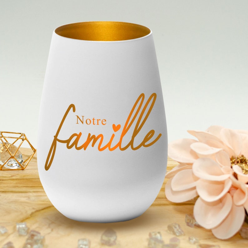 Photophore en verre personnalisé Notre famille peut être personnalisé avec un nom de votre choix cadeau de famille personnalisé image 10