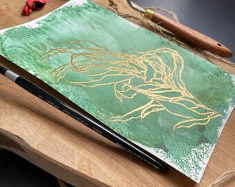 Embossing-Illustration "Zostera"