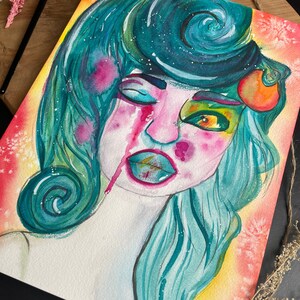 Aquarell-Illustration "Swoosh"