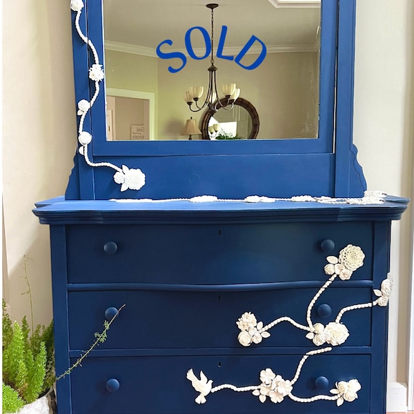 SOLD SOLD Vintage Dresser with Mirror "Fine China"