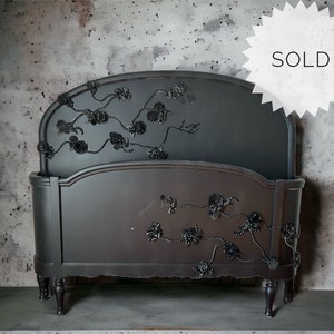 SOLD SOLD Vintage French Full Bed "In Bloom"