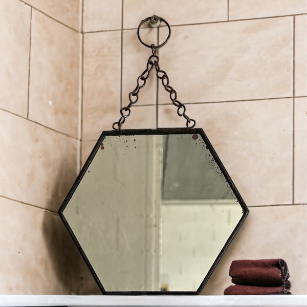 Miroir octogonal vintage