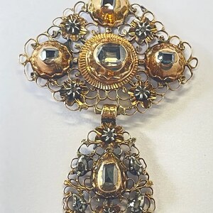 Antique cross with diamonds, Georgian era.