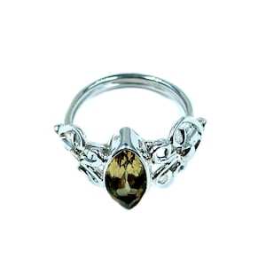 925 Sterling Silber Natürliche Zitrin Quarz Ring Designer Ring Handgemachter Marquise Form Edelstein Ring Geschenk für sie Hochzeit-Braut-Ring Bild 1