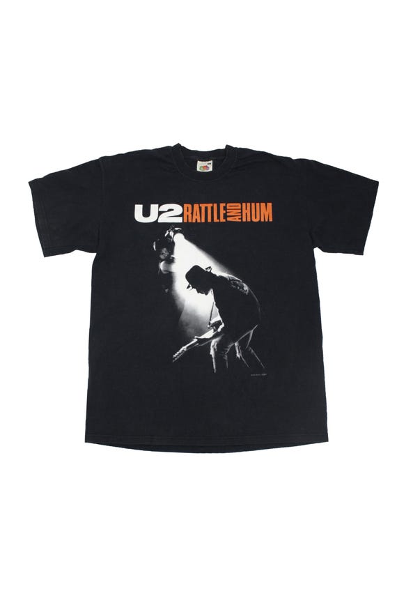 美品【ビンテージ】 U2 Rattle and Hum / バンド tシャツ RARE ! Vintage Punk Rock 1988 U2 Rattle and Hum Band Tee