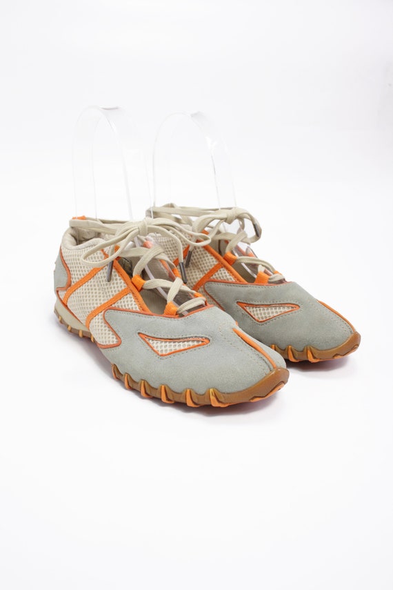 Diesel Y2K Vintage Lace Up Suede & Mesh Japanese … - image 1