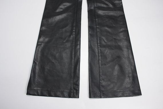 Miss Sixty 2000s Vintage PVC Leather Flare Trouse… - image 3