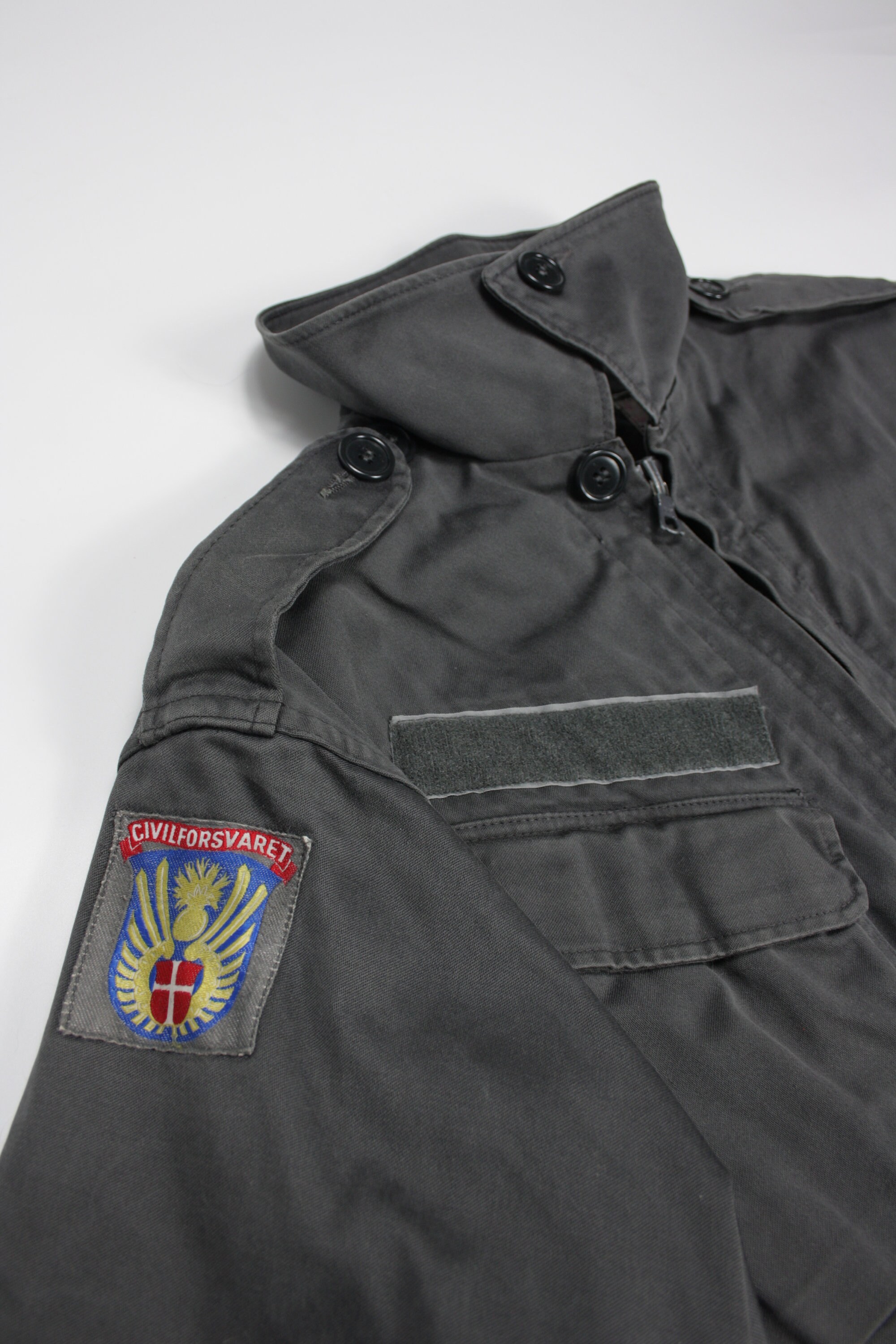 Denmark 80s Vintage CIVILFORSVARET Cold Weather Military Field 
