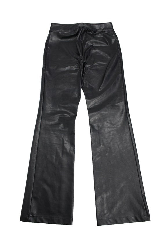 Miss Sixty 2000s Vintage PVC Leather Flare Trouse… - image 2