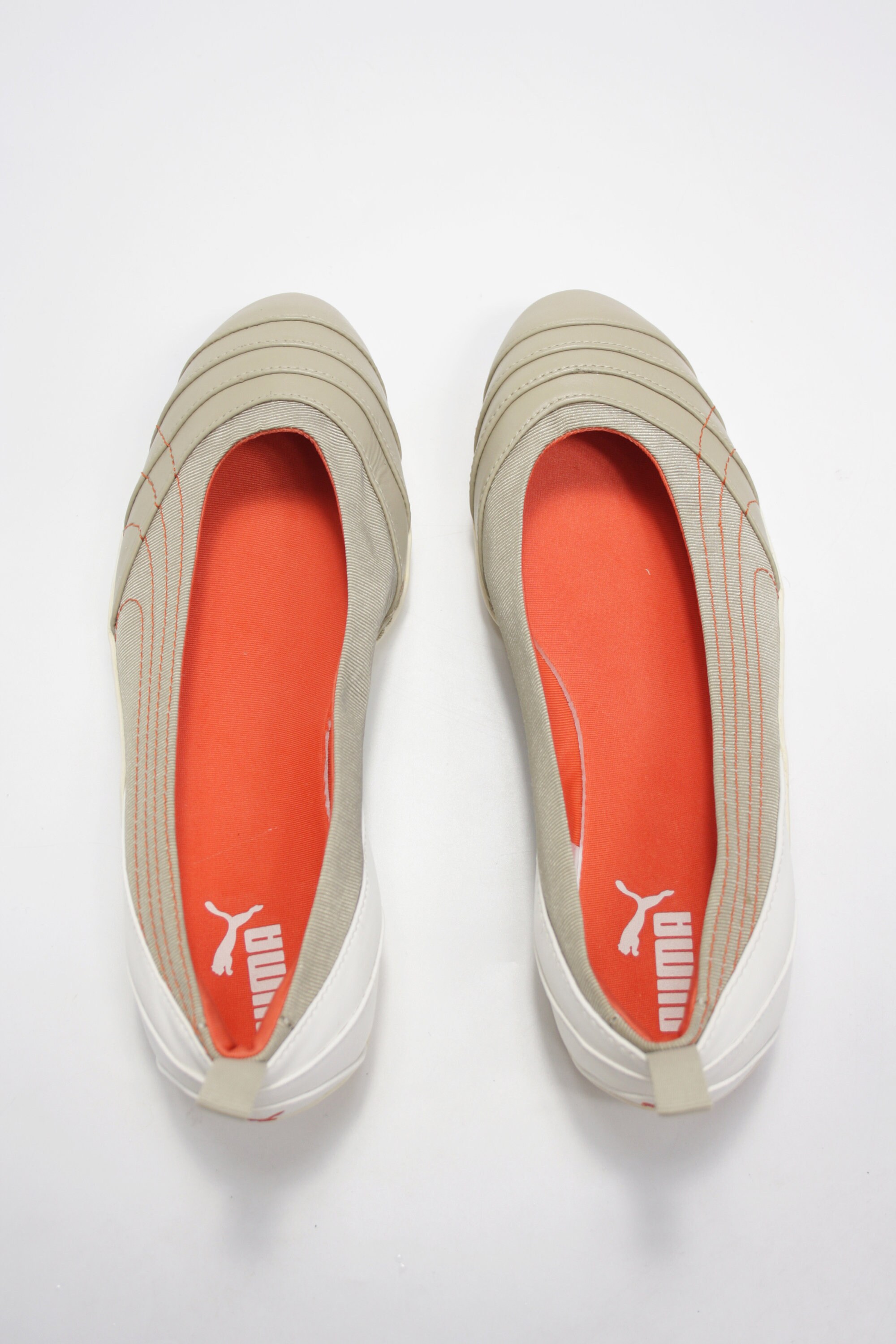 靴 puma 00s ballet shoes Archive Puma Flat Silver Ballerians Ballet Flats 2000s Y2K